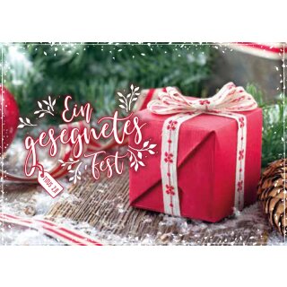 Postkarte - Rotes Päckchen