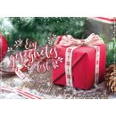 Postkarte - Rotes Päckchen