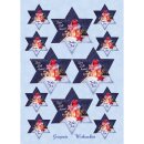 Aufkleber Grußkarte - Dein Licht kommt - Frohes Fest