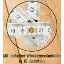 Ansicht der Zusatzfunktionen mit Winkelmesser