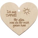 Holzherz Ich sag DANKE!
