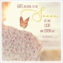 Metallschild Sonne Schmetterling