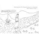 Ansicht Ein MEnsch geht nach Jericho