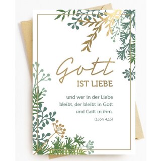 Postkarte - Gott ist Liebe