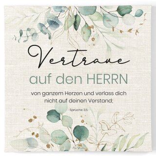 Leinwandbild Vertraue auf den Herrn