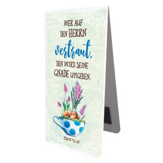 Magnetlesezeichen Wer auf den HERRN vertraut