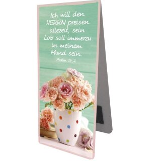 Magnetlesezeichen Ich will den Herrn preisen