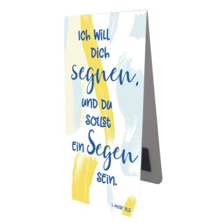 Magnetlesezeichen Ich will Dich segnen