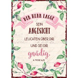 Postkarte -  -Der HERR lasse sein Angesicht