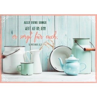 Postkarte - Alle eure Sorge