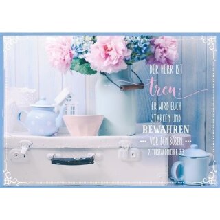 Postkarte - Der Herr ist treu