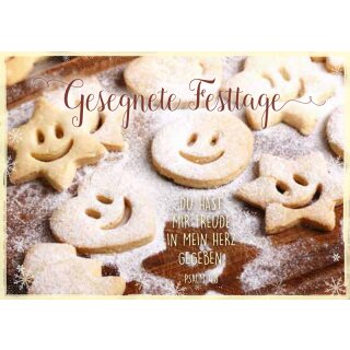 Postkarte - Weihnachtskekse