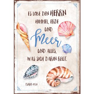 Postkarte - Muschel Meer