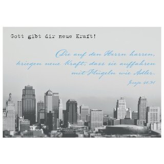 Postkarte - Gott gibt dir neue Kraft!