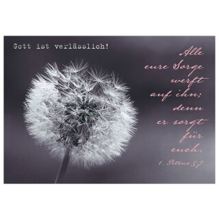 Postkarte - Gott ist verlässlich!