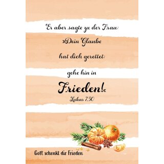 Postkarte im Aquarelldesign - Mandarinen