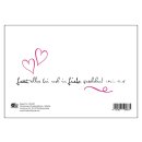 Faltkarte Herzen zur Hochzeit