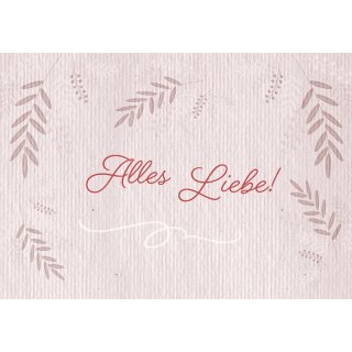 Faltkarte - Alles Liebe!