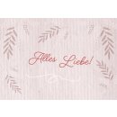 Faltkarte - Alles Liebe!