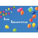 Faltkarte - Zum Geburtstag Luftballons