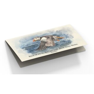 Grußkarte - Papageitaucher