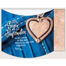 Aufstellkarte Duo - Konfi Herzanhänger