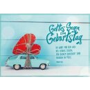 Doppelkarte zum Geburtstag mit Automotiv