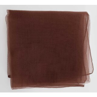 Nylon Tuch in Schokoladenbraun