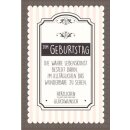 Doppelkarte zum Geburtstag mit Vintagemotiv