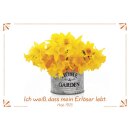 Neujahrsloskärtchen mit Blumenmotiv