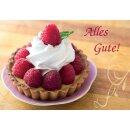 Motivkärtchen mit Tortenmotiv