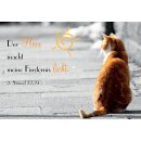 Motivkärtchen mit Katzenmotiv