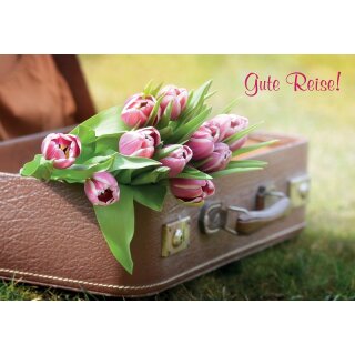 Motivkärtchen mit Koffermotiv