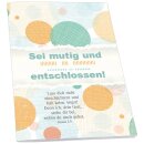 Notizheft Sei mutig und entschlossen!