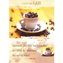 Postkarte - Tasse mit Kaffeebohnen