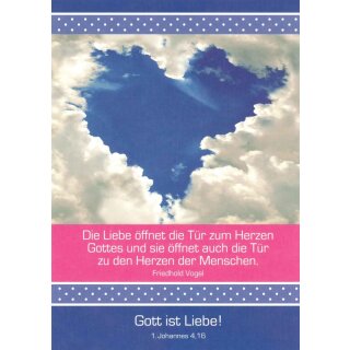 Postkarte - Wolkenherz