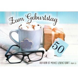 Faltkarte - 50. Geburtstag
