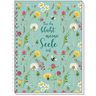 Notizbuch Bei dir blüht meine Seele auf