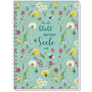 Notizbuch Bei dir blüht meine Seele auf