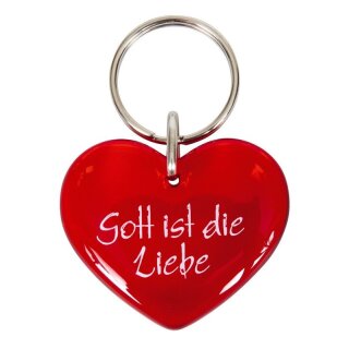 Herz Schlüsselanhänger rot