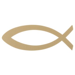 AUFKLEBER FISCH in Gold