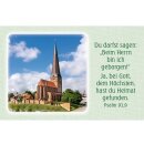 Kärtchen mit Bildmotiv Kirchenturm