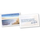 Kärtchen mit Bildmotiv Spuren im Sand