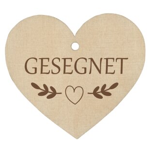Holzherz Gesegnet