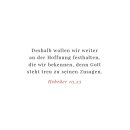 Bibelvers aus Hebräer 10,23