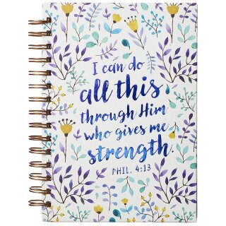 Notizbuch I can do all this through Him who gives me strength