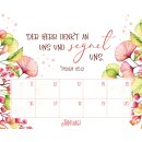 Musterseite Januar bis 20 Tag