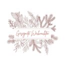 Bild gesegnete Weihanchten mit Tannen