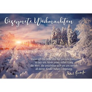 Postkarte - Gesegnete Weihnachten