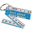 Schlüsselanhänger Mini-Zollstock teils aufgeklappt